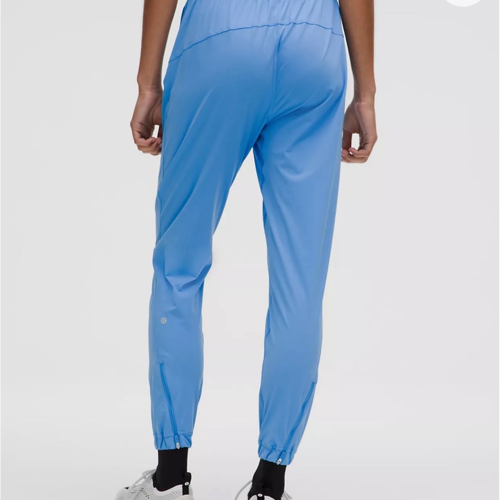 Women's Blue Athletic Pants - Picture 3 of 8